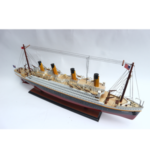 HANDICRAFT TITANIC PAINTED 80CM <b>LENGTH</b> - READY ASSEMBLED CRUISE SHIP MODEL for HOME DECORATION - Product Image 4