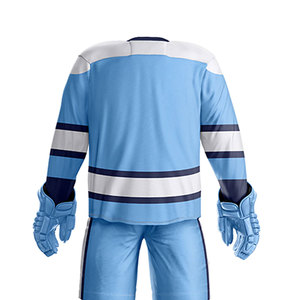 Juegos de uniformes de hockey sobre hielo con diseño más popular, tamaño personalizado, 100% poliéster, secado rápido, transpirable para adultos - Product Image 6