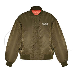 Chaqueta Bomber de Alta Calidad para Hombre, Personalizada al por Mayor, Delgada, Reversible, con Cierre, Impermeable y Cortavientos, para Primavera - Product Image 1