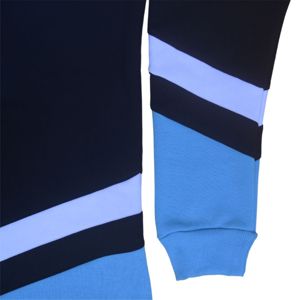 Hoodies de hockey en polaire lourde | Sweat à capuche noir et bleu avec logos brodés | Vêtements de saison d'hiver de fraternité et de sororité - Product Image 6