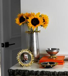 Bol décoratif classique en argent fini, vaisselle design, parfait pour le salon, la salle à manger, la cuisine ou la décoration de bureau, en provenance d'Inde - Product Image 6