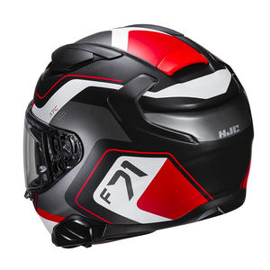 Casco de Motocicleta Integral HJC F71 Talla XL con Visera Doble Espejada, Cierre Rápido, Certificado DOT, Diseño Abatible - Product Image 3
