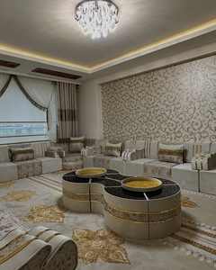 Asientos Orientales para el Suelo, Sofá Étnico, Sofá Árabe Majlis, Sofá Estilo Otomano, Conjunto Árabe Jalsa, Asientos Orientales de Lujo para el Suelo - Product Image 6