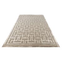 Tapis en soie de bambou à poils moyens, motif abstrait, faits main, sophistiqués et exquis, intemporels, antidérapants, pour toutes les saisons, ensembles de tapis.