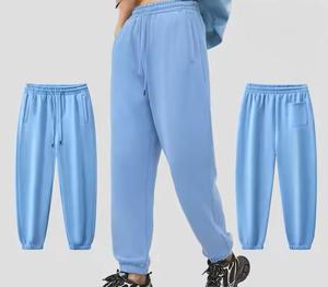 350GSM Otoño e Invierno para hombre Color sólido Casual 100% algodón polar pantalones de chándal Terry Oversize Streetwear Unisex Joggers todas las tallas - Product Image 4