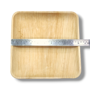 Assiette carrée peu profonde de 10 po Assiette à manger en céramique et mélamine durable Vaisselle carrée au design moderne - Product Image 2
