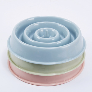 Slakkenvormige nieuwe ronde slow feeder schaal antislip anti-verstikking duurzaam milieuvriendelijke voerbak voor katten honden gezonde eetbak - Product Image 2