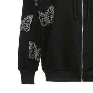 เสื้อฮู้ดแบบสวมศีรษะของผู้ชายประดับพลอยเทียมมีฮู้ดผ้าฟลีซผ้าฝ้าย100% สำหรับฤดูหนาว - Product Image 6