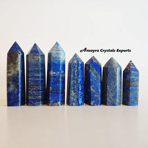 Obélisque en lapis-lazuli, agate, pointe de cristal, pierres précieuses en gros, baguettes de guérison, acheter en ligne chez Amayra Crystals Exports India - Product Image 5
