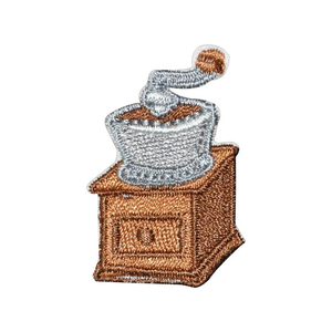 Parches bordados para máquinas de tazas de café, insignias de tela con forma Floral para camisas de café, pegatinas adhesivas de resina para decoración de café - Product Image 2