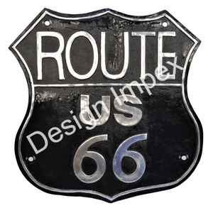 General Road <b>Signs</b> Easy Mounted Anti Rustic Wall Sign and Plaque Custom Route Us66 General Wall Sign & Plaque 100% Custom - Product Image 1
