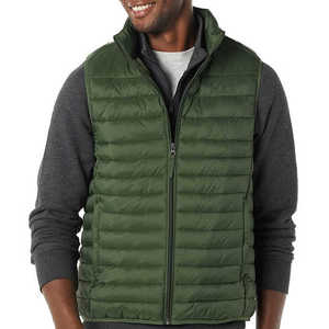 Gilet matelassé sans manches pour homme, chaud et respirant, personnalisable, avec service OEM, 5 poches dimensionnelles, en polyester, pour l'extérieur et les occasions décontractées. - Product Image 2
