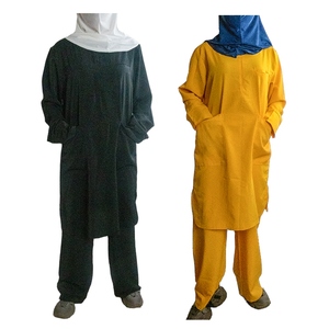Ensemble de blouses médicales pour femmes musulmanes respectueuses du hijab, confortables, élégantes et durables, uniforme médical pour infirmières - Product Image 3