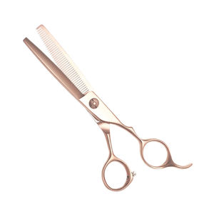 Juego de 2 tijeras de peluquería para peluquería | Juego de tijeras de corte y adelgazamiento de pelo de peluquero profesional con estuche con cremallera - Product Image 4