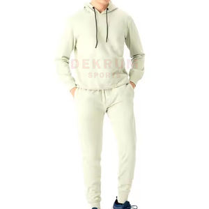 Survêtements d'hiver pour hommes en coton éponge, légers, confortables, à manches longues, couleur et logo personnalisés, haute qualité - Product Image 2