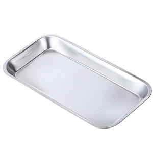 Bandeja de Instrumentos Dentales Manual de Acero Inoxidable 201/304 de Calidad Premium, con Forma de Riñón, Bandeja Médica con Compartimentos, Endo Tech ISO13485 - Product Image 1