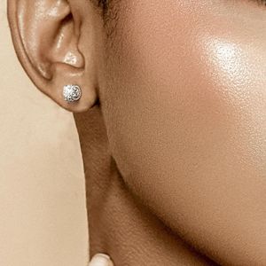 Moissanite <b>Stud</b> <b>Earrings</b> for Womens S925 Sterling <b>Silver</b> <b>Earrings</b> for Women VVS1 Clarity Moissanite <b>Earrings</b> - Product Image 5