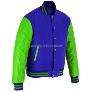 2026 OEM Hot Stand Collar Wool Sleeves Varsity <b>Jacket</b> <b>Men's</b> 100% High Quality Low MOQ Heated Fashion <b>Jackets</b> - Product Image 5