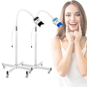 Appareil professionnel de blanchiment dentaire à 8 lampes LED avec lumière bleue froide haute intensité de 6000 mW/cm² pour usage en clinique et en salon - Product Image 1