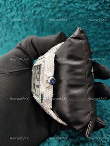 Iced Out Luxury Design Moissanite Watch Único último Acero inoxidable Bling hip hop reloj de pulsera para hombres moda de moda - Product Image 4