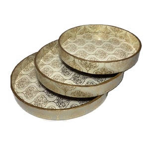 Plateau de service en bois personnalisable écologique de style européen avec motifs imprimés uniques pour offrir ou servir un plateau décoratif - Product Image 5