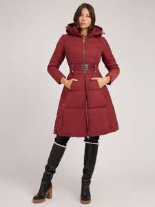 New Top Trending High Quality <b>Quilted</b> Breathable Custom Design Women's Hooded Long Bubble Puffer Jacket - Product Image 2