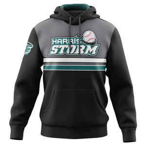 Sudaderas con Capucha Unisex Personalizadas con Sublimación, Bordado y Cuentas, para Invierno, con Bolsillo, Impresión Personalizada, Poliéster/Algodón - Product Image 2