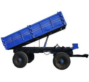 Remolque Agrícola Hidráulico, Remolque para Tractor Resistente con Función de Volteo para Granos, Arena, Fertilizantes y Uso Agrícola - Product Image 3