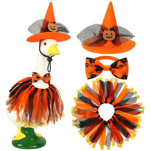 Disfraz de Ganso de Porche de Halloween con Sombrero de Bruja para Estatua de 23 Pulgadas, Decoración para Jardín, Fiesta, Hogar y Festival - Product Image 2