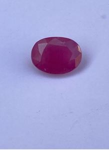 Fine Quality Natural <b>Red</b> Ruby Jewel Stone Transparent Loose Stone Oval Cut Precious Stone by Exporter at Best Price - Product Image 3