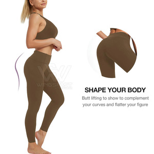 High Quality Fitness Seamless <b>Women</b> Elastic Waist <b>Yoga</b> Leggings New Arrival <b>Women</b> <b>Yoga</b> <b>Pants</b> - Product Image 4