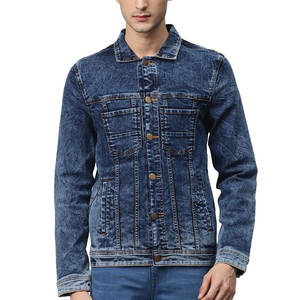 Offre spéciale, délavé à l'acide, veste d'hiver en jean décontractée, vestes jeans tendance d'hiver de qualité supérieure pour hommes - Product Image 1