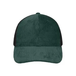 Sustainable Corduroy-Mesh Panel Cap Promotional <b>Hat</b> & Cap - Product Image 2