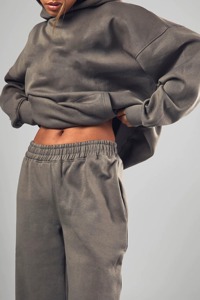 Ensemble de survêtements décontractés en velours uni brodé pour femmes, pantalon de survêtement et sweat-shirt, ensemble deux pièces, vêtements d'hiver, ensembles de jogging - Product Image 3
