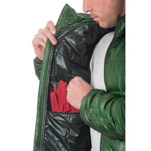 Veste d'hiver rembourrée épaisse avec logo personnalisé Manteau à bulles en nylon et polyester Veste en duvet bouffante pour hommes - Product Image 6