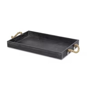 Plateau de service en bois de forme ronde Nouveau design Plateau de nourriture Plateau en bois élégant pour servir à la maison Cuisine Hôtel et Restaurant Utilisation - Product Image 5