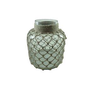 Pot en métal et verre avec poignée en corde pot de couleur turquoise pour cuisine et restaurant personnalisé fait à la main vente en gros - Product Image 6