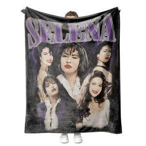 Manta Personalizada de Alta Calidad de la Cantante Selena Quintanilla, Mejor Precio al por Mayor, Manta con Estampado Personalizado con Logotipo - Product Image 4