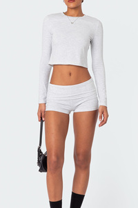 Moda mujer Casual cintura alta comodidad pantalones cortos de ajuste relajado para mujeres nuevos pantalones cortos de mezcla de algodón transpirable suave para mujeres - Product Image 4