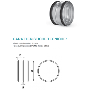 Tecnosystemi - Funda Protectora para Sistemas HVAC, Pieza para Ducto Circular - Product Image 2