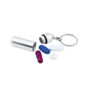 Portachiavi Personalizzato Alumpill con Portapillole, Gadget Promozionale - Product Image 3