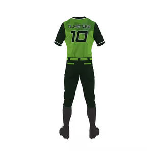 Ensemble de vêtements unisexe, maillot de baseball sublimé, poids lourd, avec logo brodé, uniforme de baseball unisexe OEM et ODM - Product Image 2