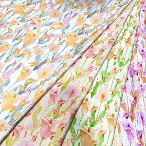 Para descarga de ropa Impresión digital 100 Tela de rayón Challis Tela de rayón Viscosa Spandex Tela de rayón impresa - Product Image 3