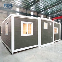 Maison préfabriquée extensible portable de 40 pieds, villa préfabriquée de luxe, 3 chambres, 2 salles de bain, cuisine, maison mobile, bureau
