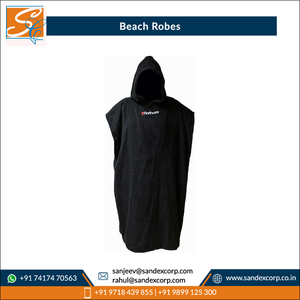 เสื้อคลุมชายหาดผ้าฝ้ายเทอร์รี่สีทึบเสื้อคลุมชายหาด100% ออกแบบให้สะดุดตาจากผู้ผลิตในอินเดีย - Product Image 6