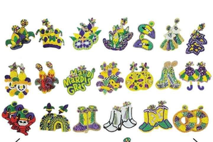 Women's Vintage Style Summer Fruit Embroidery Earrings Felt <b>Back</b> Seed Bead Avocado <b>Drop</b> Green Bead Cinto De Mayo Jewelry - Product Image 2