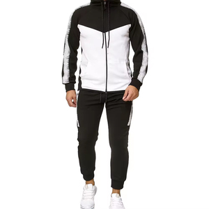 Ensemble de survêtement d'hiver 100% coton léger vierge unisexe personnalisation complète vente en gros survêtements coupe-vent disponibles tous - Product Image 2