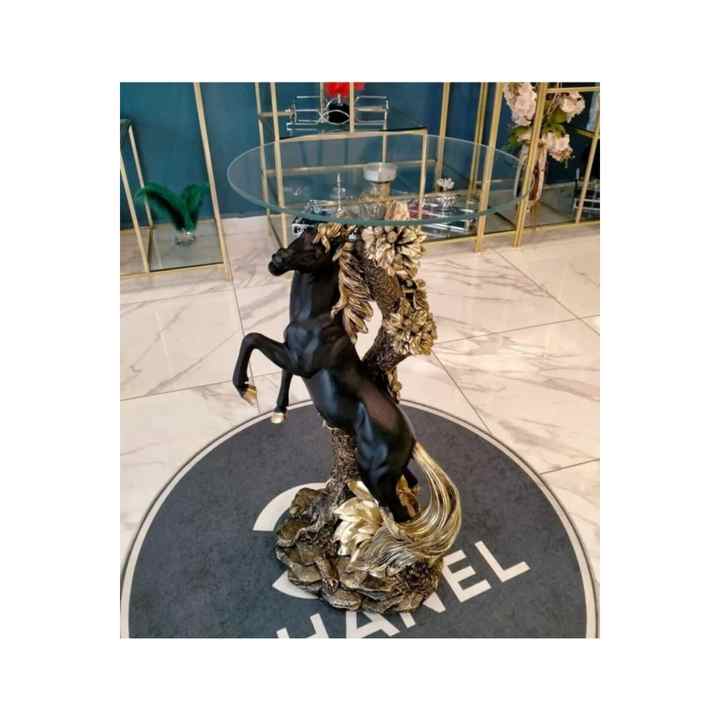 Home Decoration Horse Coffee Table with Roses 85CM X 25CM