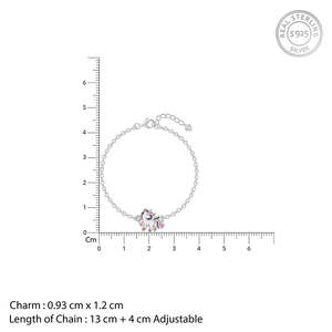 กำไลข้อมือเด็กยูนิคอร์นสีเงินขี้เล่นสำหรับเด็กอายุ2-8ปี - Product Image 3