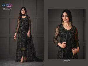 Costume Anarkali traditionnel pour femmes de style pakistanais en tissu lourd en filet, dernière mode, idéal pour les événements Mehndi et Sangeet - Product Image 4